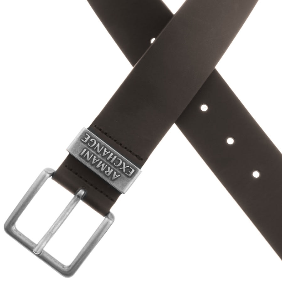 Alternative Image for ProductArmani Exchange Leather Belt Brown2
